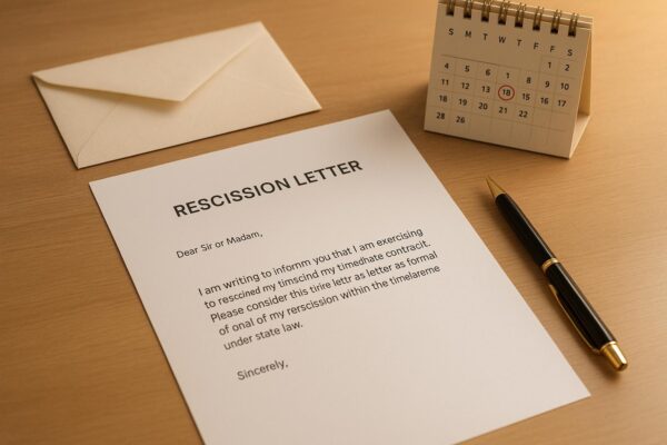 How to Submit a Timeshare Rescission Letter