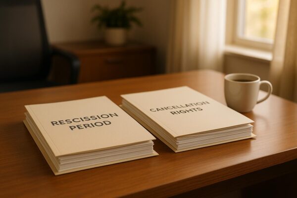 Rescission Period vs. Cancellation Rights