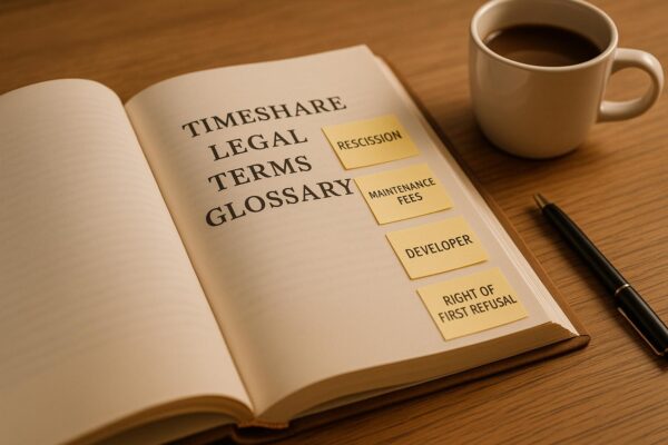Timeshare Legal Terms Glossary