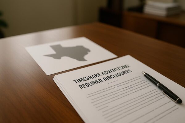 Texas Timeshare Advertising: Required Disclosures