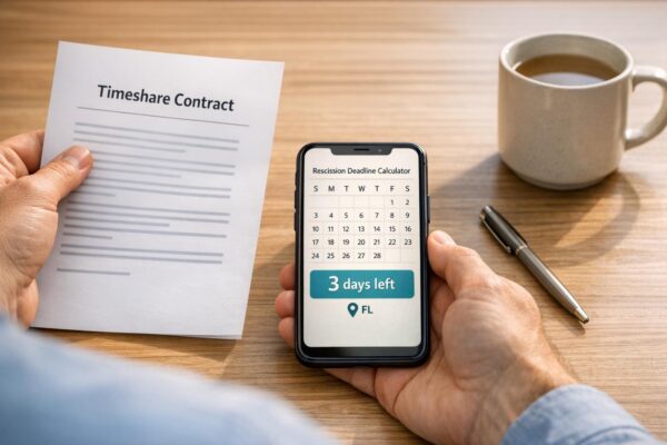 Timeshare Rescission Deadline Calculator