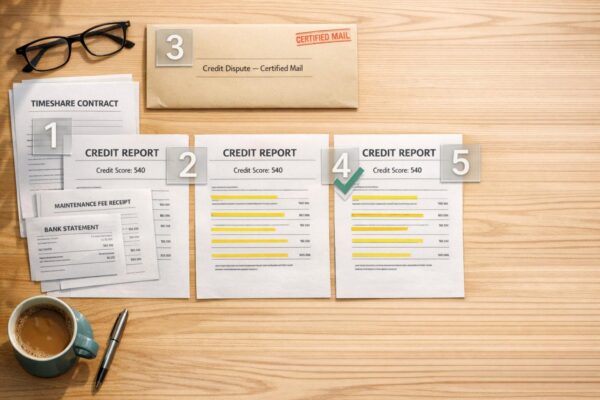5 Steps to Fix Timeshare Credit Report Errors