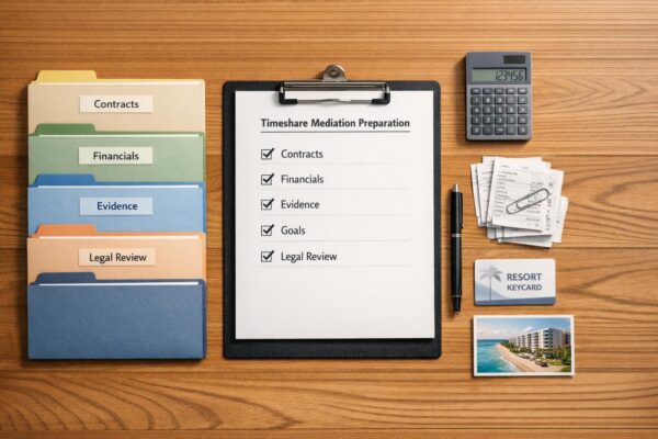 Checklist for Timeshare Mediation Preparation