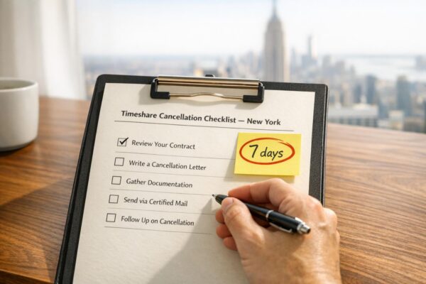 Checklist for Canceling a Timeshare in New York