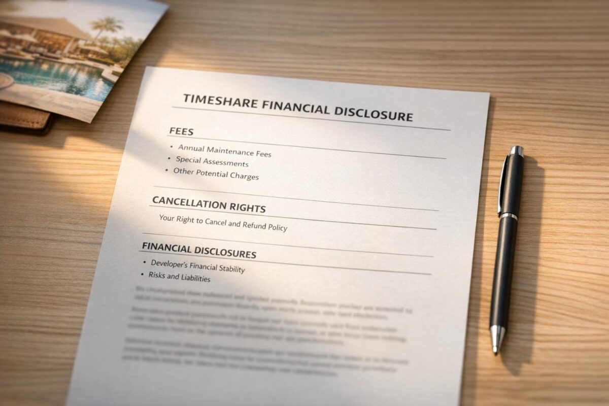 Timeshare Developers' Financial Disclosure Rules