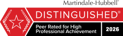 Martindale Hubbell Distinguished - Aaronson Law Firm